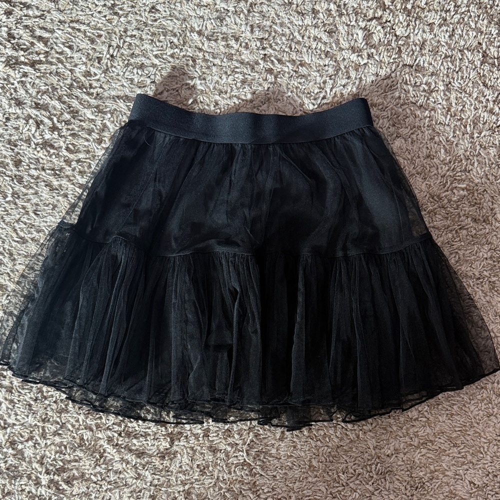 NWT American Eagle Black A-Line Tulle Skirt